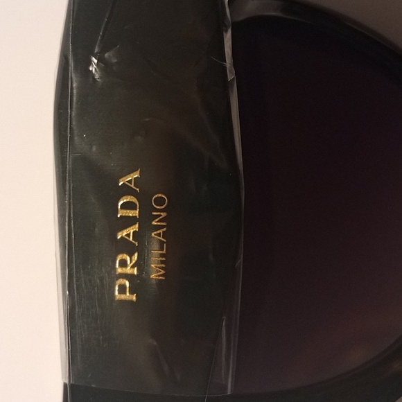 Prada Black and Purple Oversized Cat-Eye Sunglasses - Picture 2 of 5